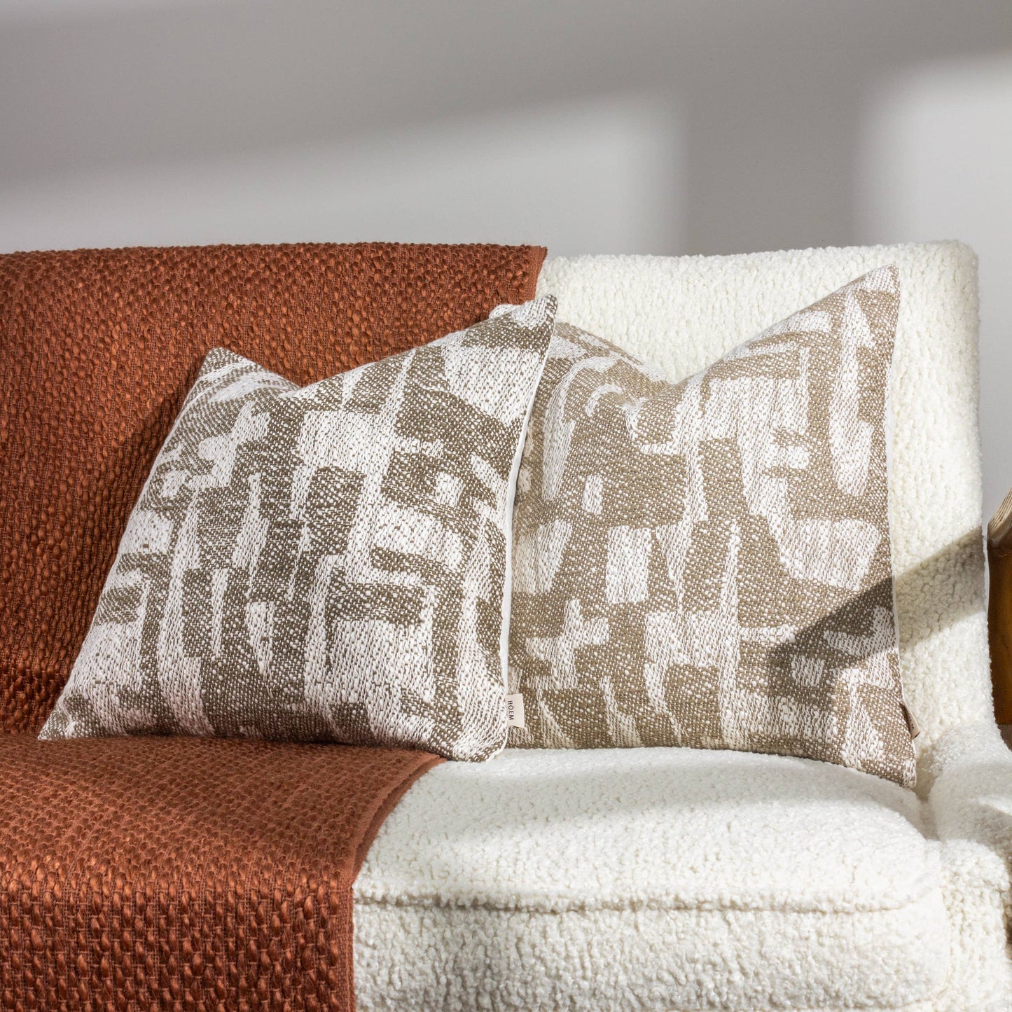 Ola Cushion Taupe: Taupe 45 x 45cm