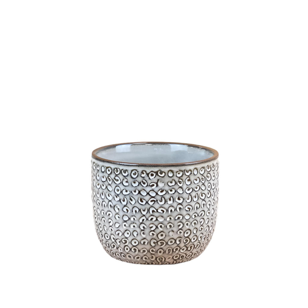 Patterned Ceramic Planter, 14cm