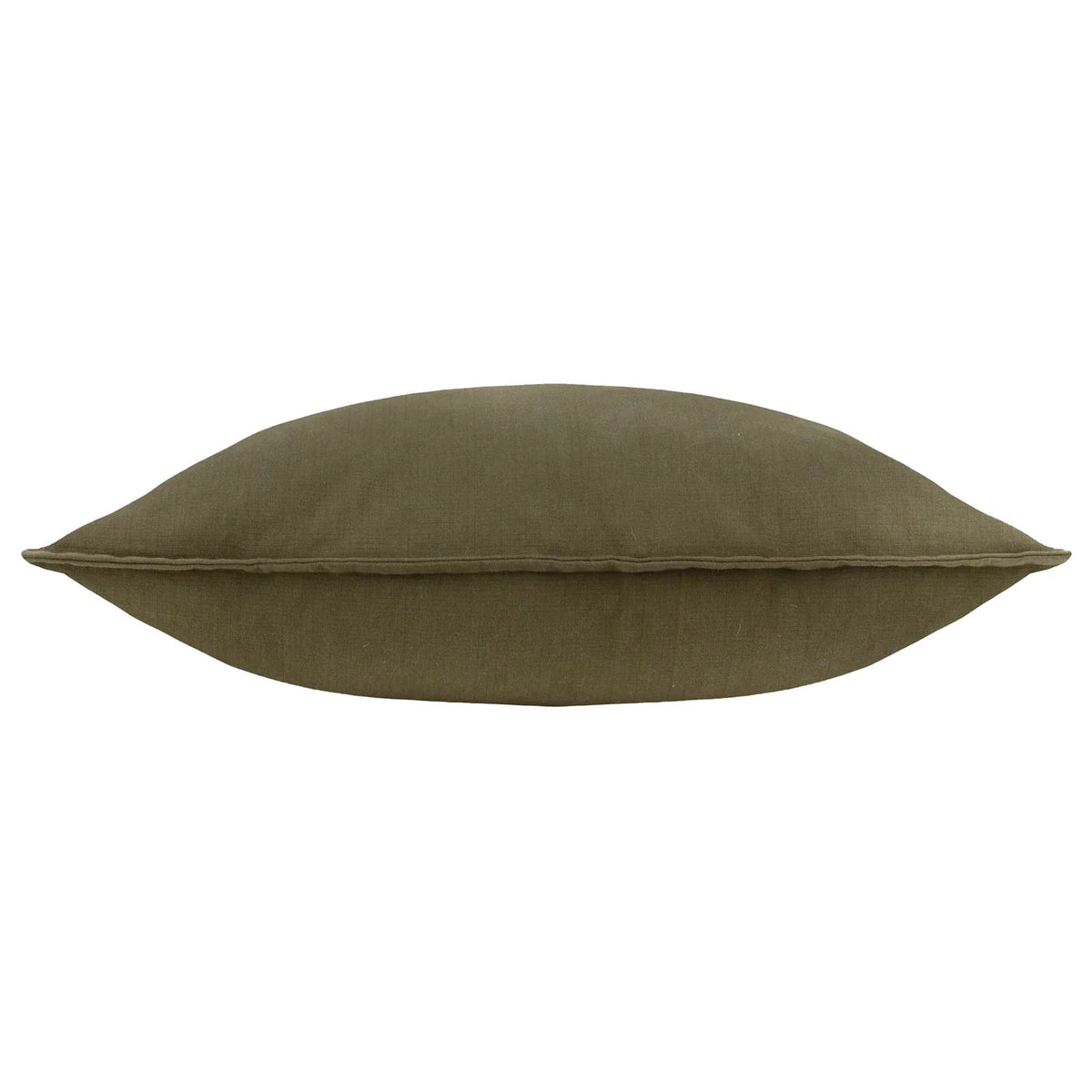 Slub Cotton Cushion Lichen Green