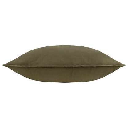 Slub Cotton Cushion Lichen Green