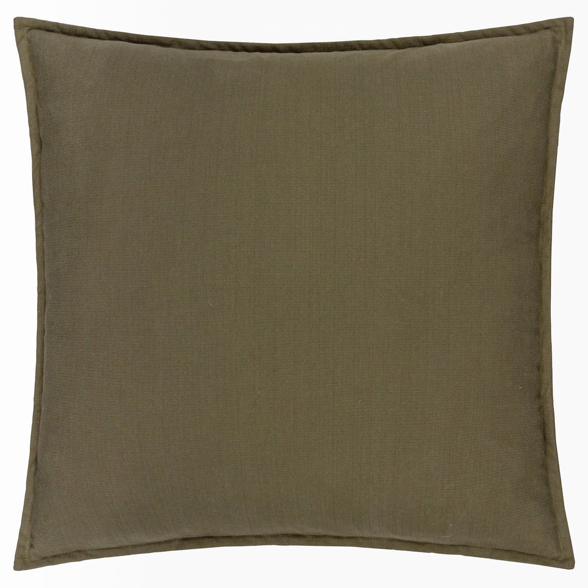 Slub Cotton Cushion Lichen Green