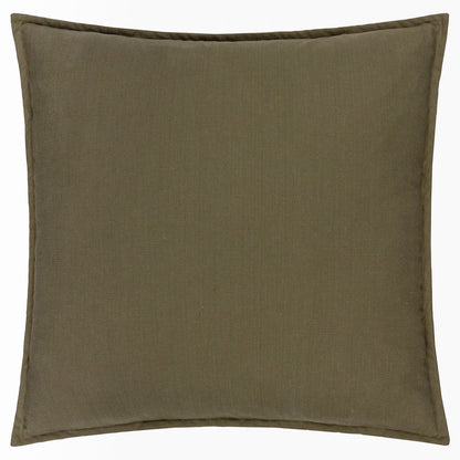 Slub Cotton Cushion Lichen Green