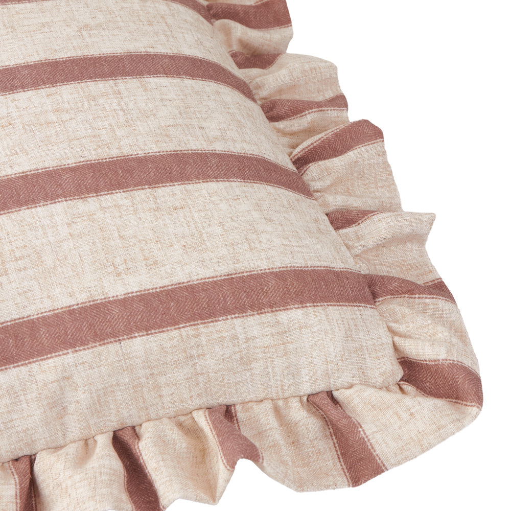 Connie Stripe Cushion Pink