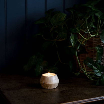 Travertine Tealight Holder