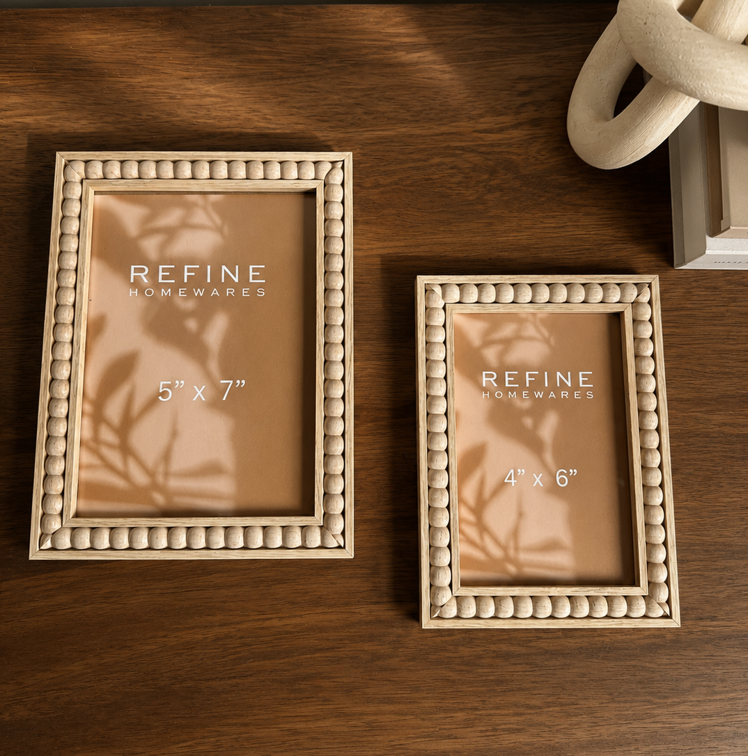 Beaded Wooden Photo Frame – 5” x 7”