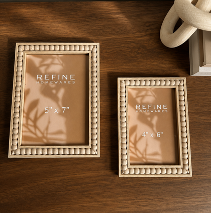 Beaded Wooden Photo Frame – 5” x 7”