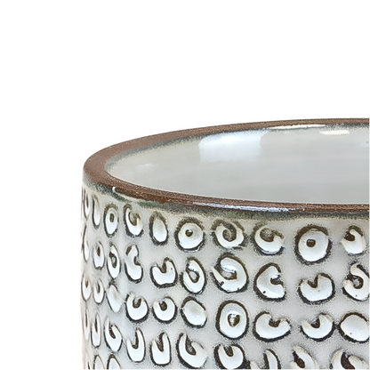 Patterned Ceramic Planter, 14cm