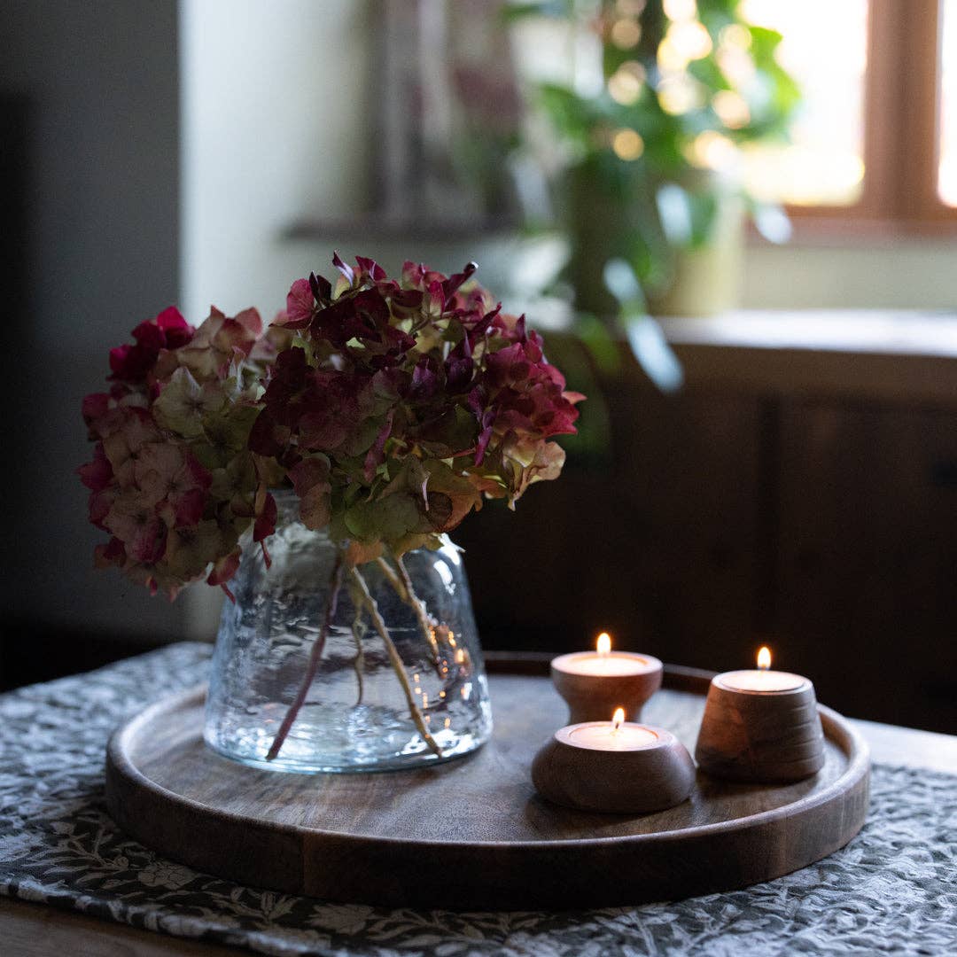 Round Mango Wood Tray