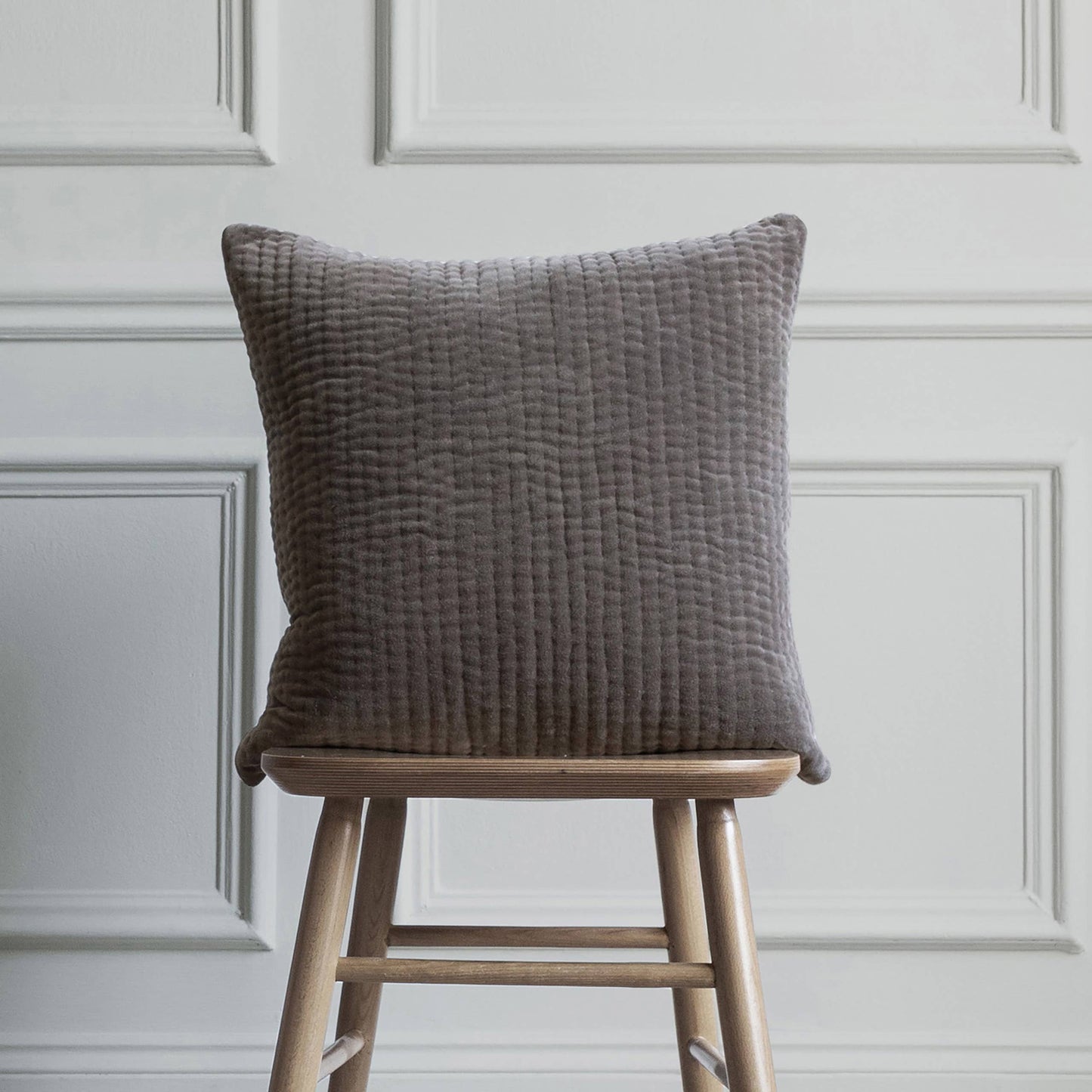 Haze Embroidered Cushion Iron: Iron 50 x 50cm