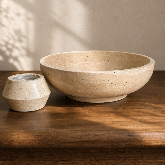 Travertine Bowl