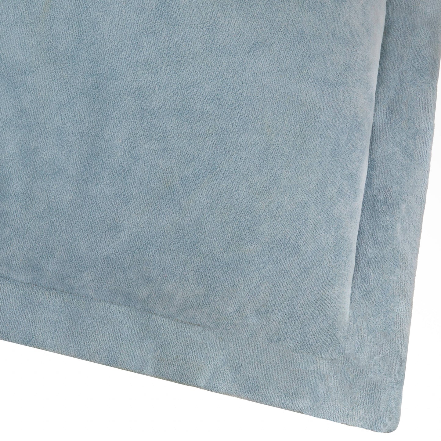 Merton Square Velvet Cushion Dusty Blue: Dusty Blue 55 x 55cm