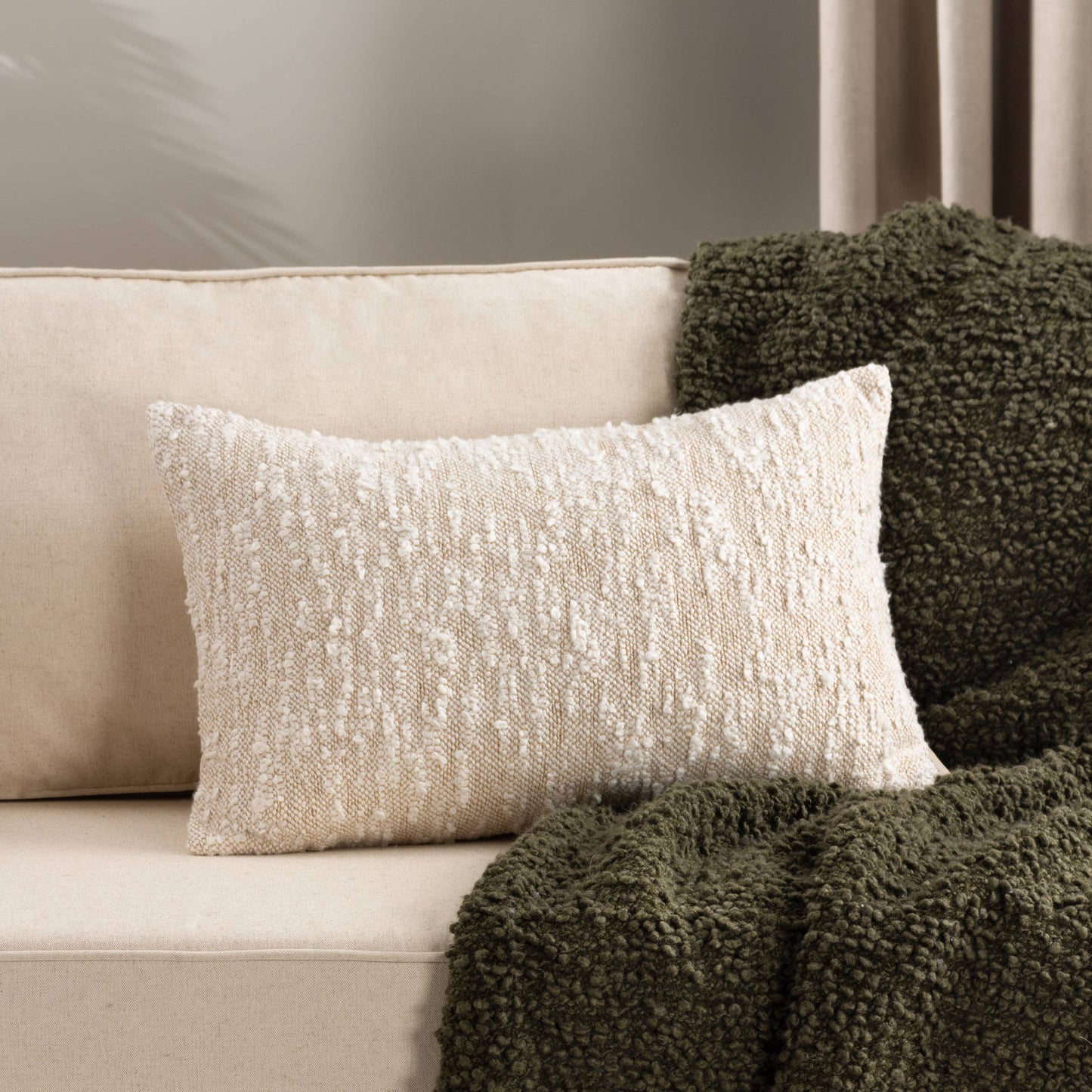 Eloise Cushion Natural: Natural 40 x 60cm
