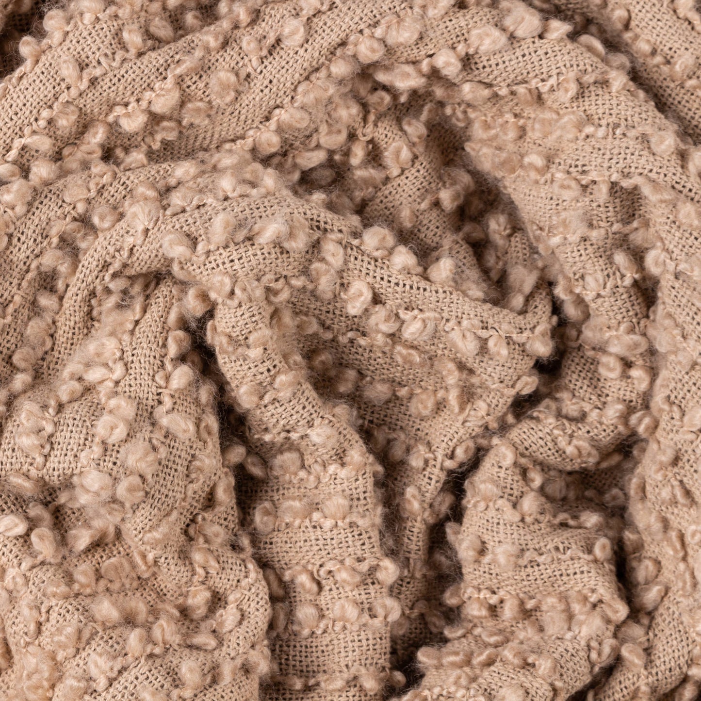 Arvo Woven Tasselled Throw Plaster: Plaster / 130 x 180cm