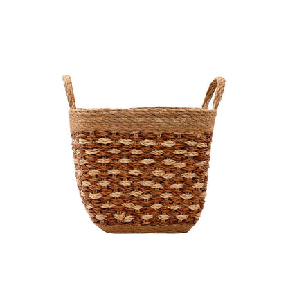 Square Seagrass Basket with Tapered Base