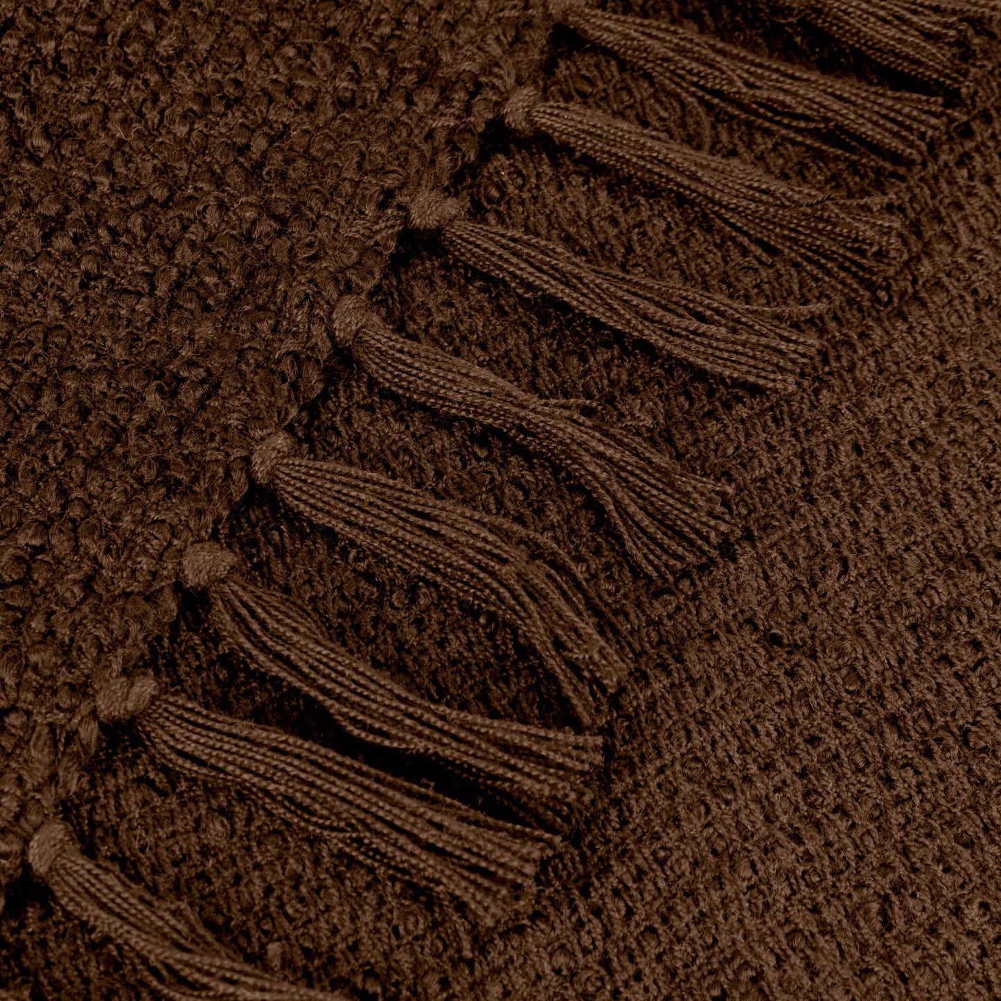 Candar Textured Boucle Throw Cocoa: Cocoa / 130 x 170cm