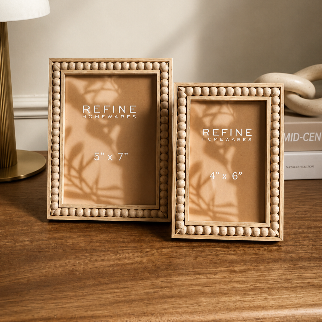 Beaded Wooden Photo Frame – 5” x 7”