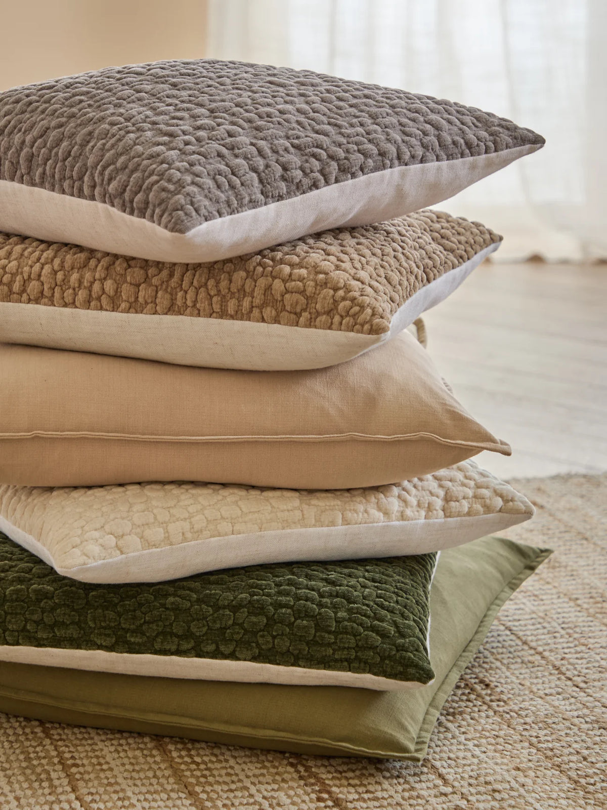 Pebble Textured Cushion Stone