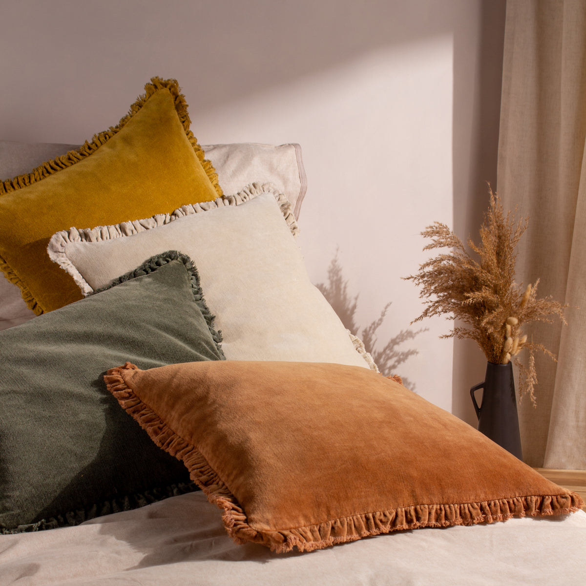 Bertie Cushion Moss