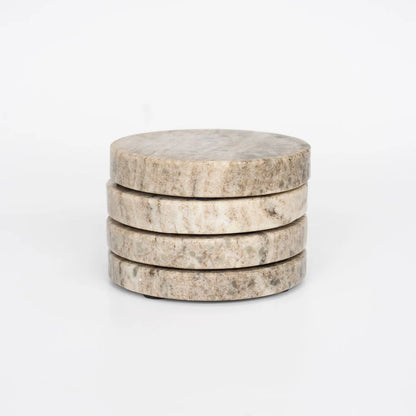 Brown Marble Coaster - Set of 4