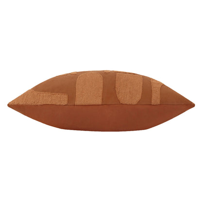Hallam Embroidered Cotton Cushion Copper: Copper 30 x 50cm