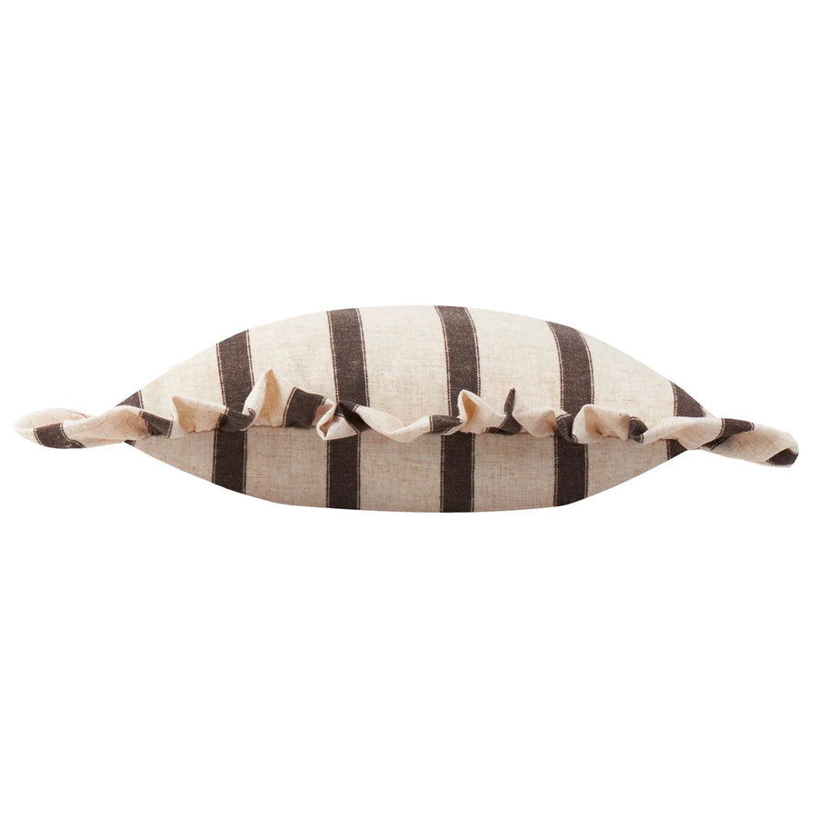 Connie Stripe Cushion Chocolate