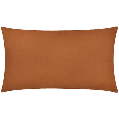 Hallam Embroidered Cotton Cushion Copper: Copper 30 x 50cm