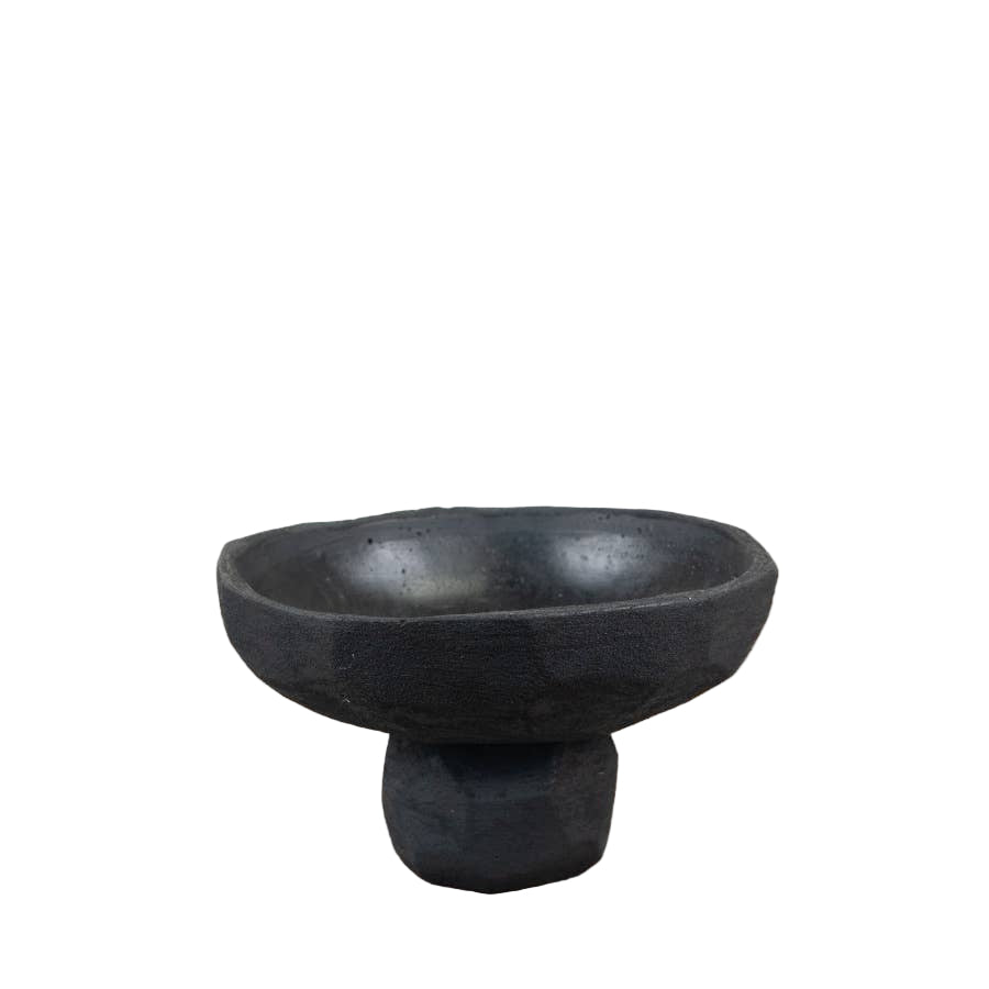 Black Cement Display Bowl