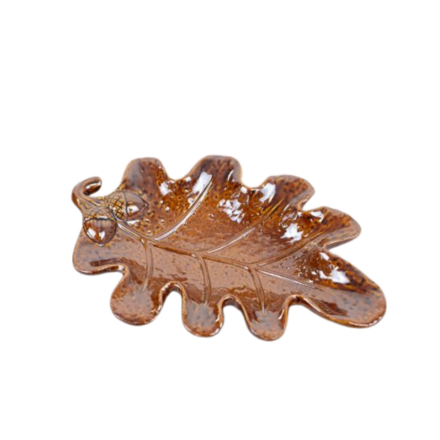Brown Leaf Trinket Tray