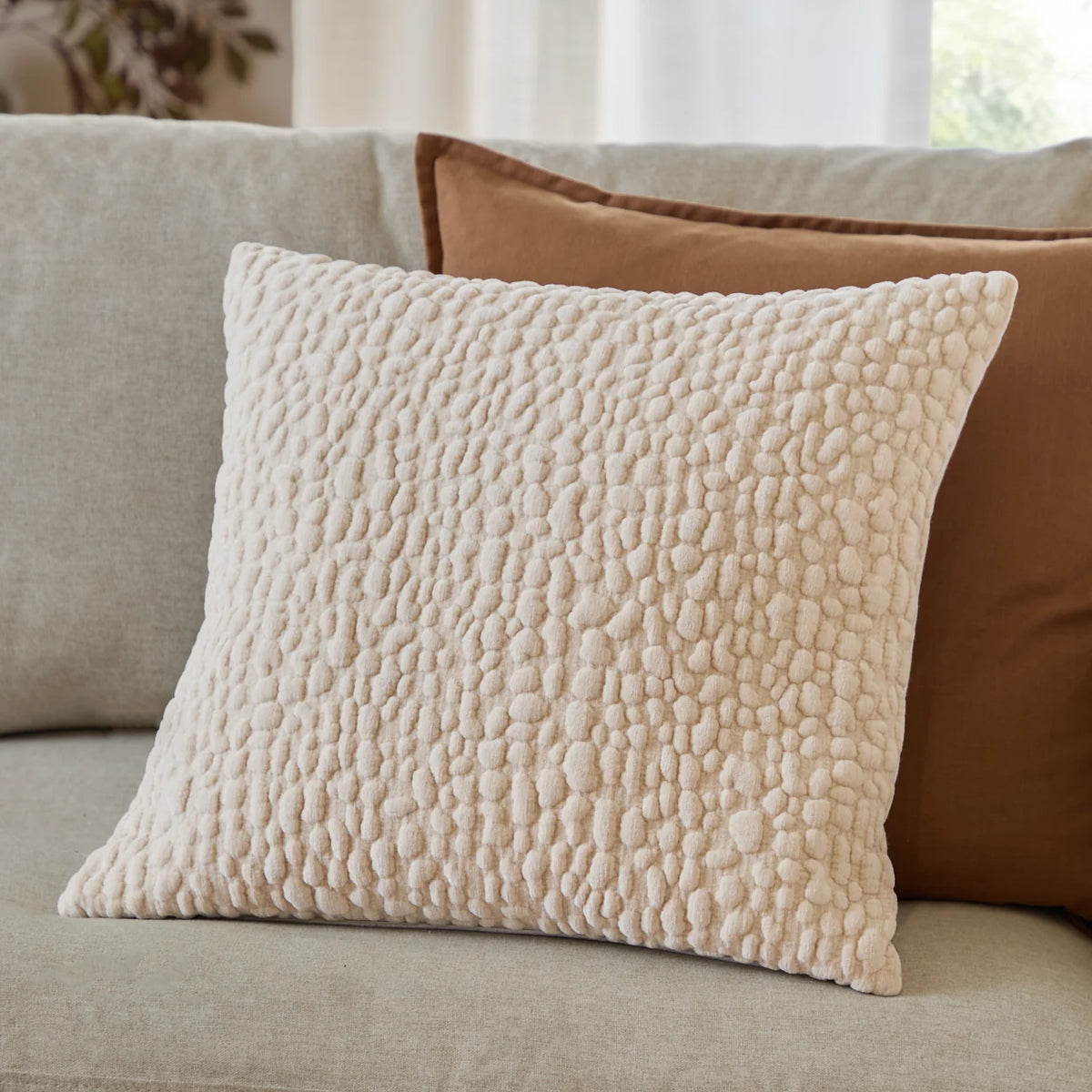 Pebble Textured Cushion Natural
