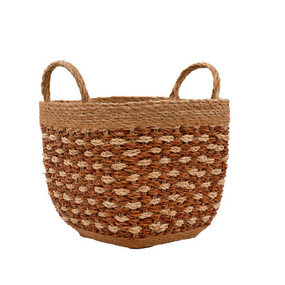 Square Seagrass Basket with Tapered Base