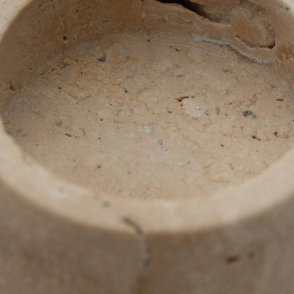 Travertine Tealight Holder
