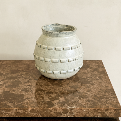 Textured Round Vase, 15.5cm