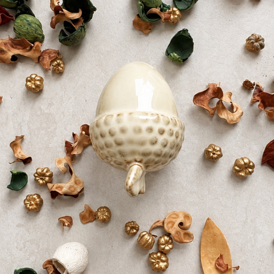 Ceramic Acorn ornament