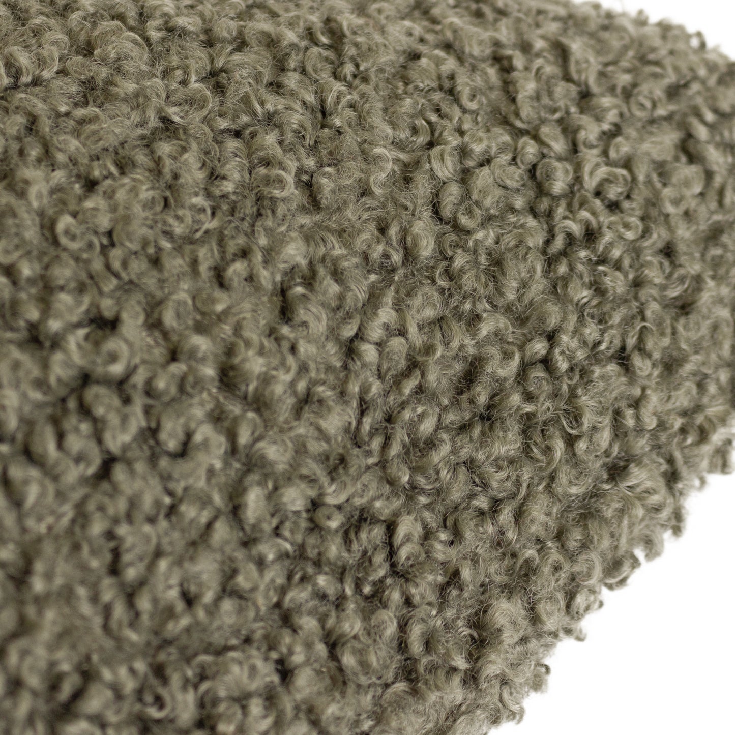 Cabu Chunky Boucle Cushion Khaki