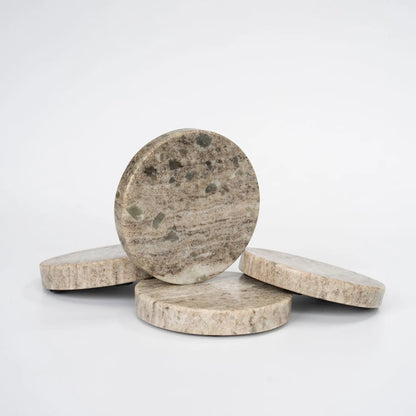 Brown Marble Coaster - Set of 4