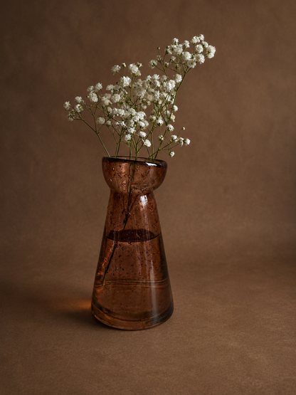 Brown Glass Vase