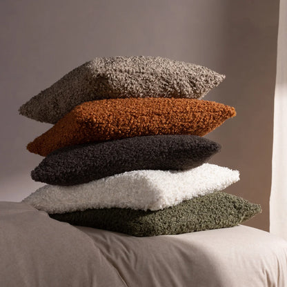 Cabu Chunky Boucle Cushion Chocolate