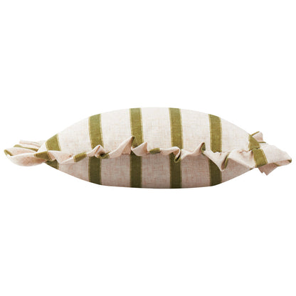 Connie Stripe Cushion Green