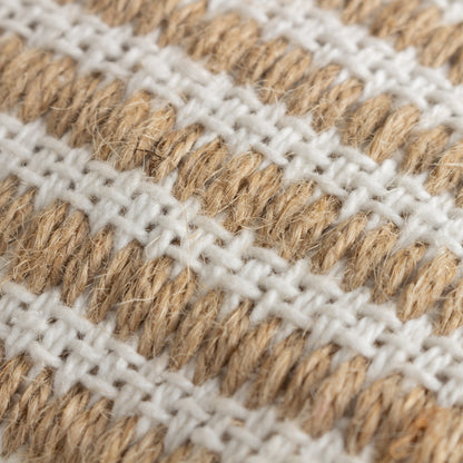 Organik Stripe Cushion Natural
