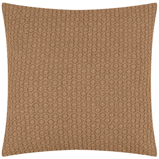Tryfan Textured Cotton Cushion Biscuit