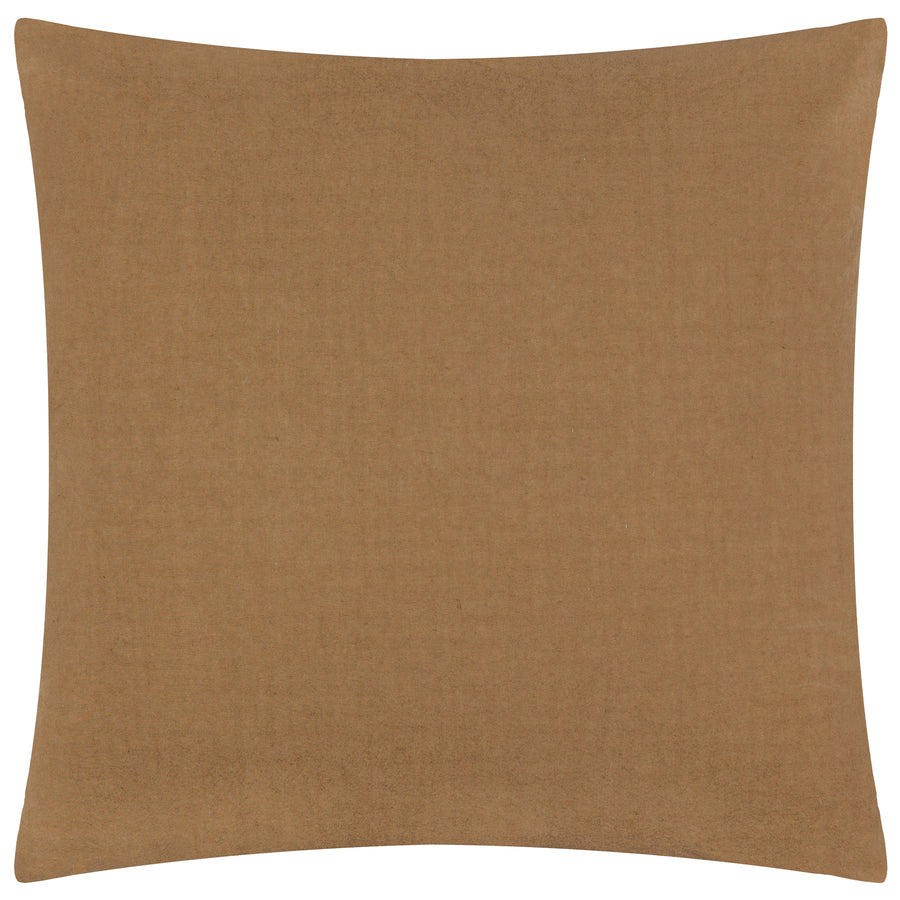 Tryfan Textured Cotton Cushion Biscuit