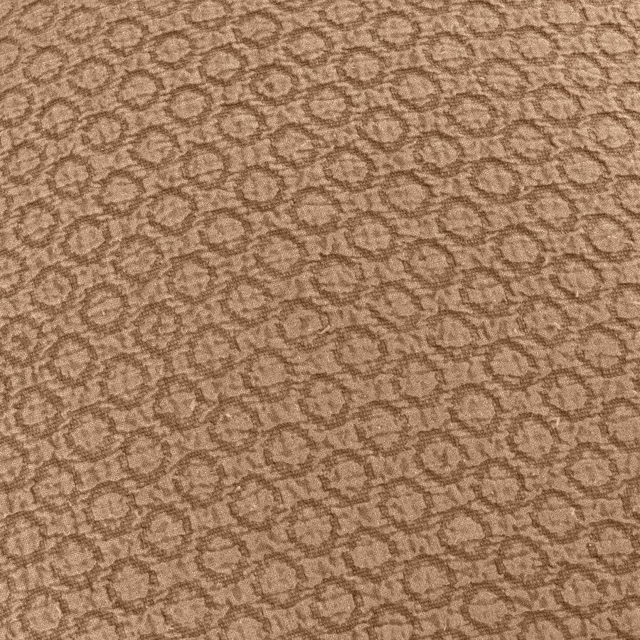 Tryfan Textured Cotton Cushion Biscuit