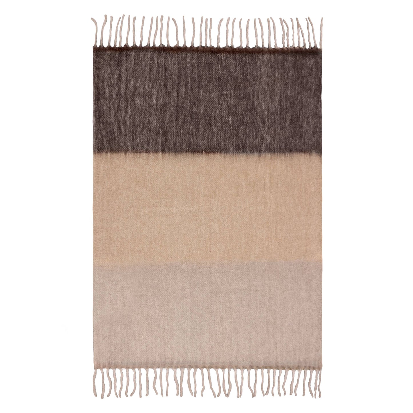 Rawton Ombre Throw Flint/Black: Flint/Black / 130 x 180cm