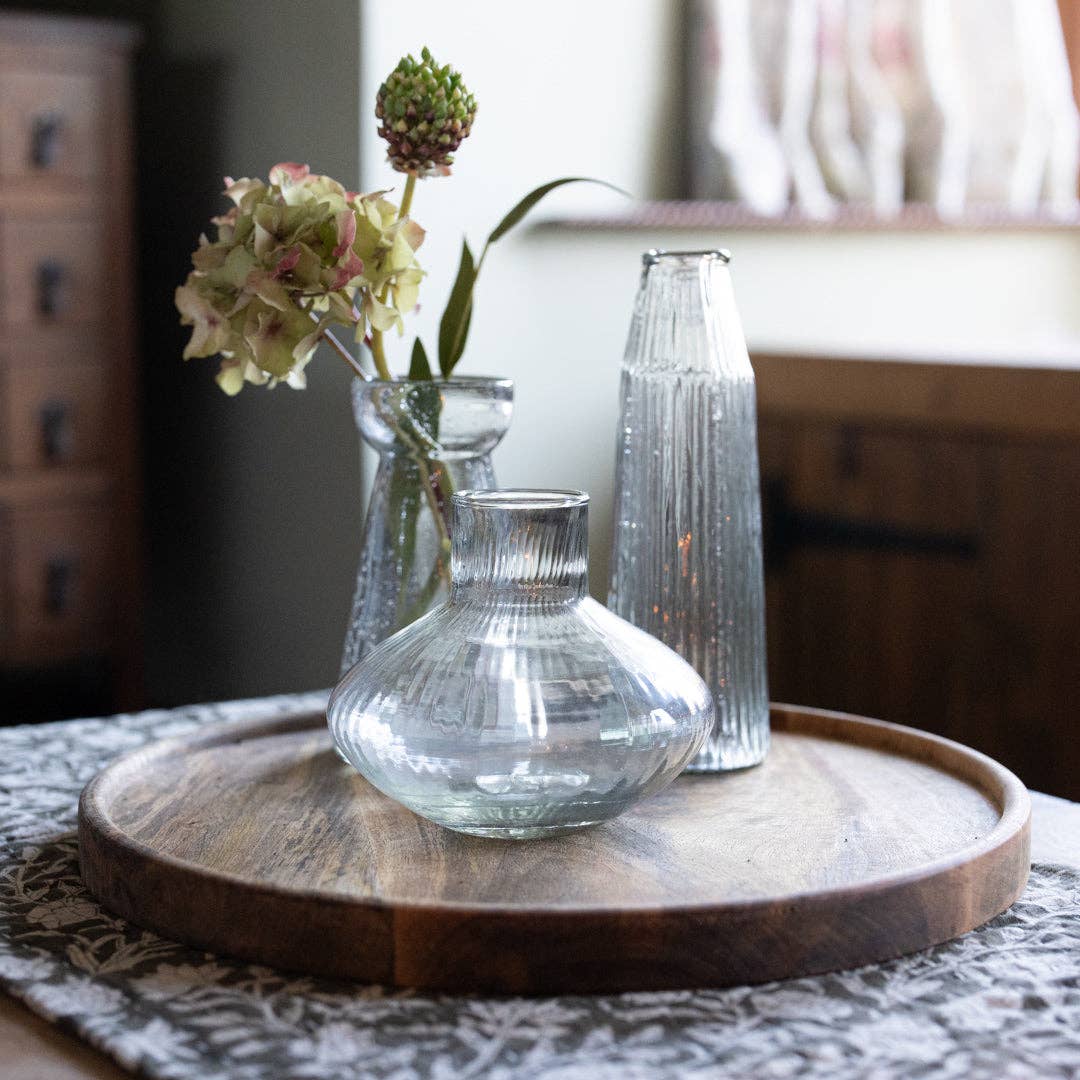 Round Mango Wood Tray