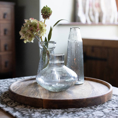 Round Mango Wood Tray
