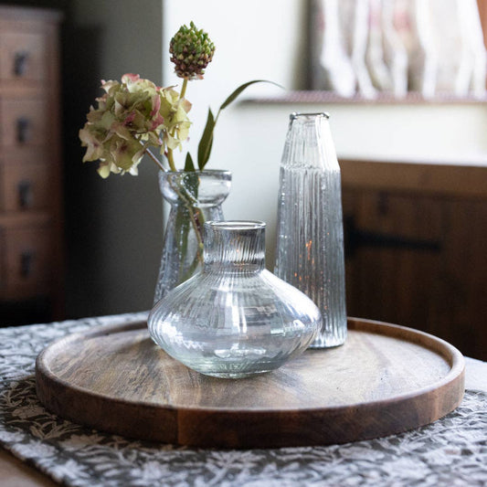 Round Mango Wood Tray