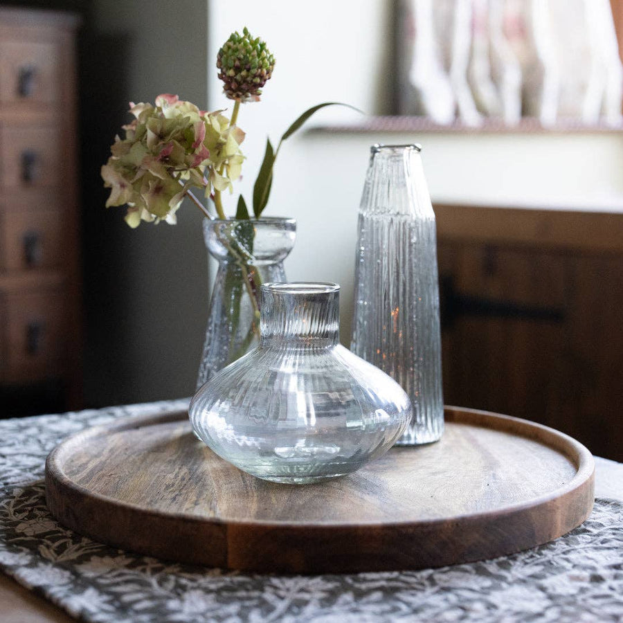 Round Mango Wood Tray
