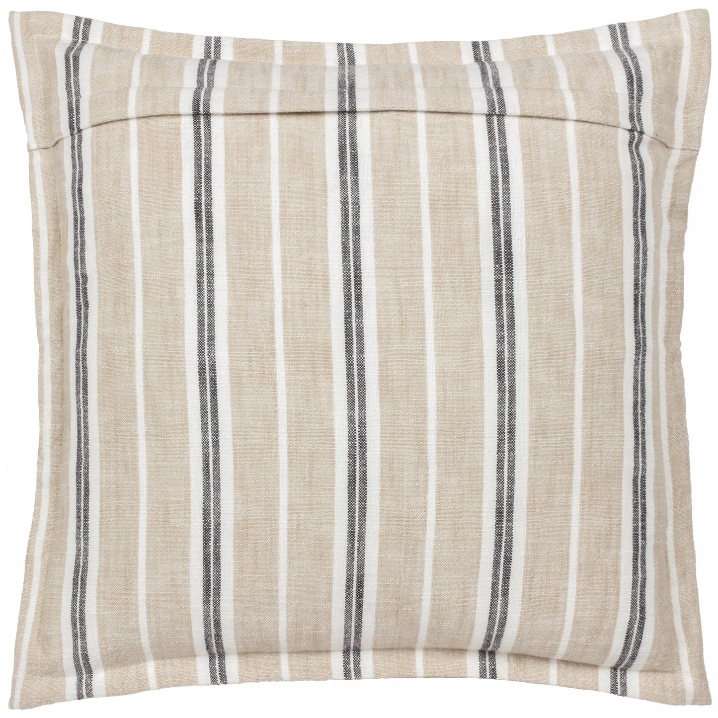 Hebble Striped Cushion Natural Black: Natural Black 50 x 50cm