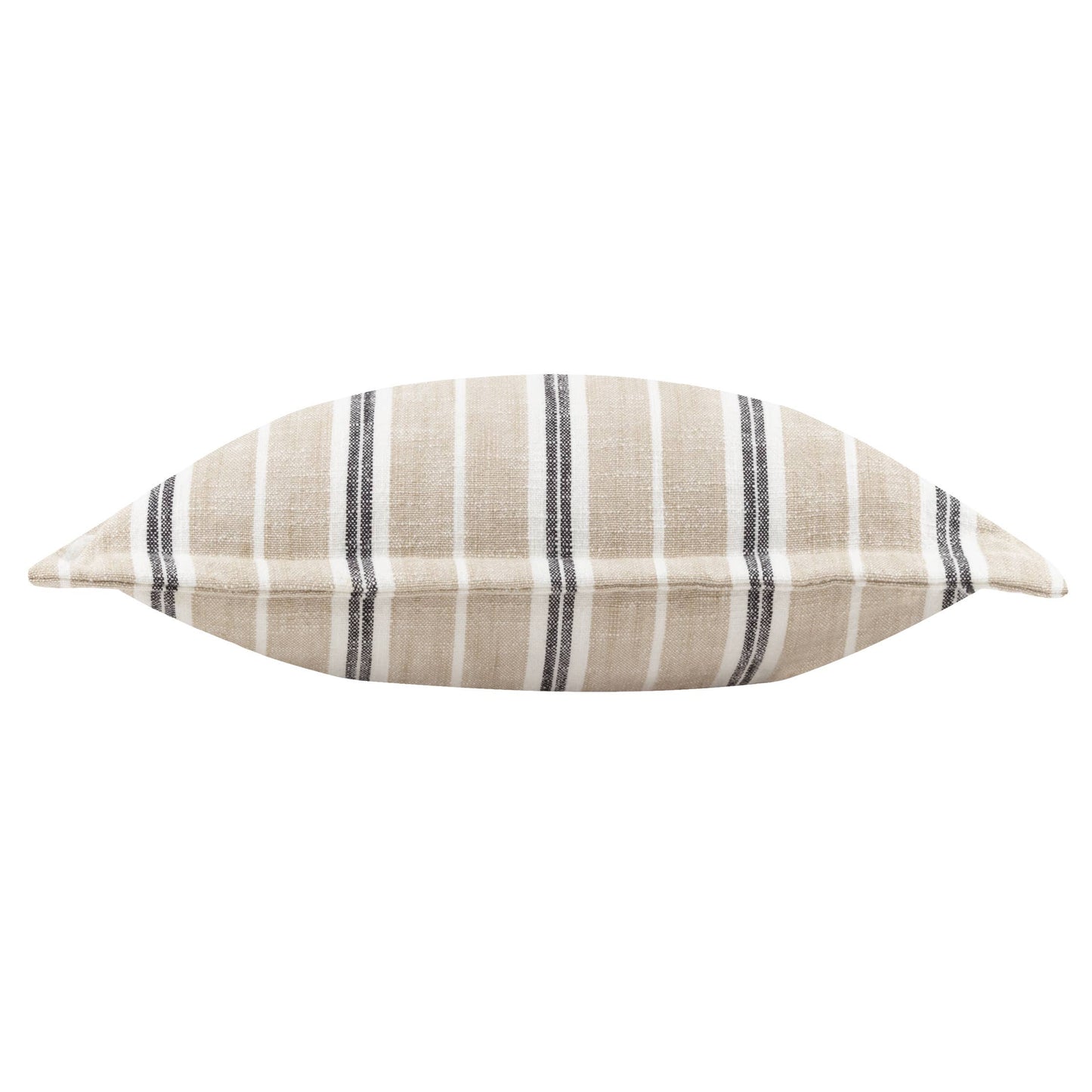 Hebble Striped Cushion Natural Black: Natural Black 50 x 50cm