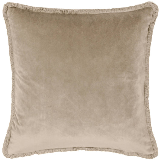 Freya Velvet Cushion Taupe: Taupe 45 x 45cm